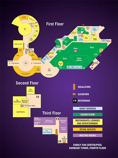 Harrahs Property Map